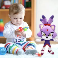 Peluche princesse Blaze chat doux Sonic câlin enfant