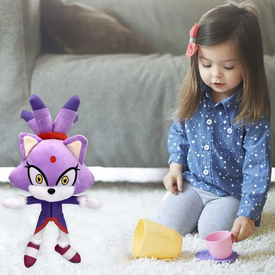Peluche princesse Blaze chat doux Sonic câlin enfant