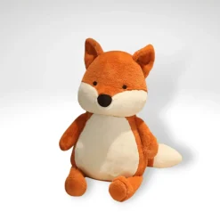 Peluche renard assis tout doux