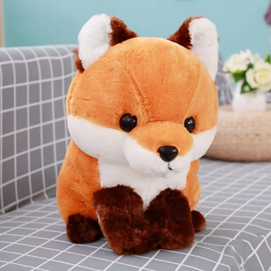 Peluche renard mignon à la grosse tête