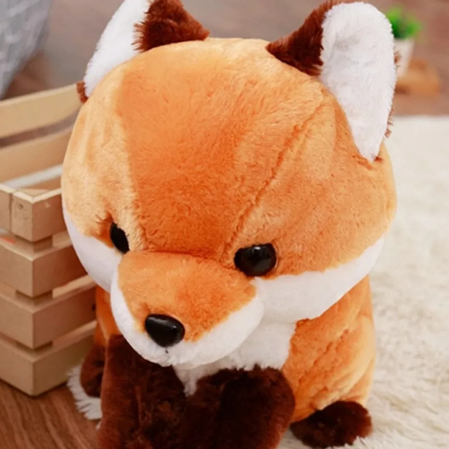 Peluche renard mignon à la grosse tête
