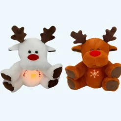 Peluche renne de Noël douce veilleuse musicale nuit magique