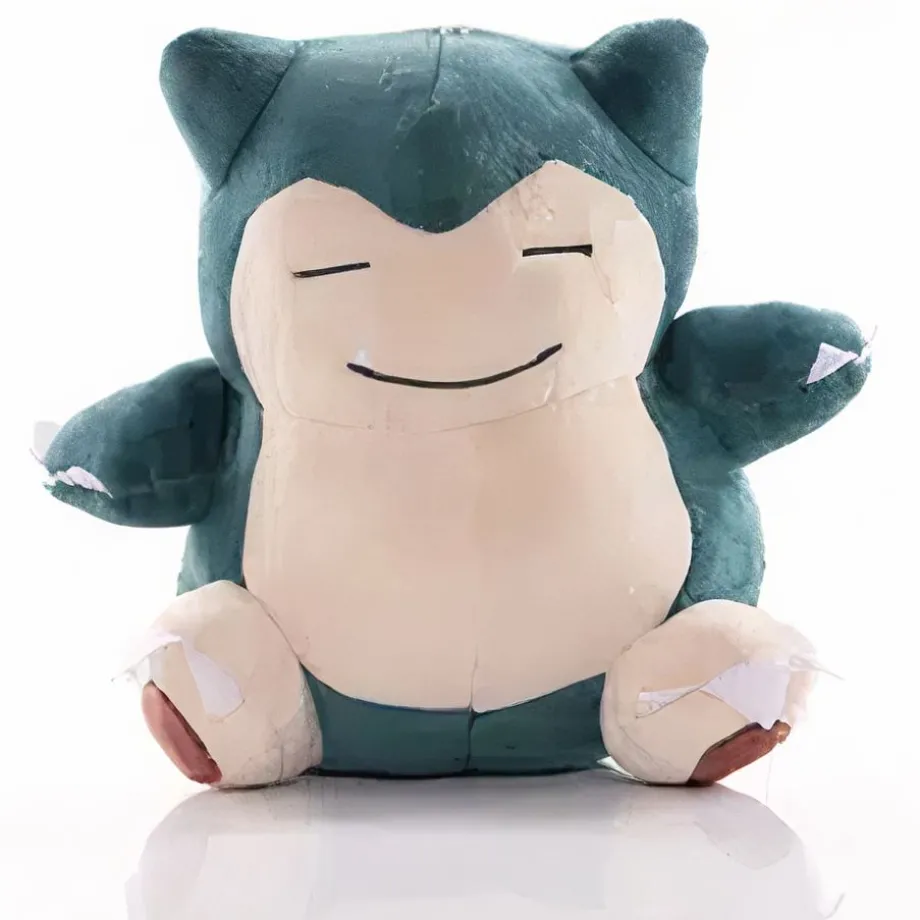 Peluche Ronflex géante douce univers Pokémon câlin enfant