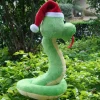 Peluche serpent Noël doux vert enfant câlin hiver