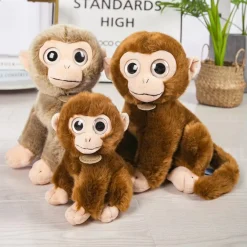 Peluche singe bavard et expressif