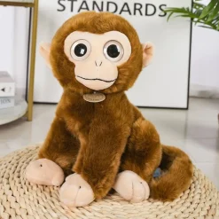 Peluche singe bavard et expressif