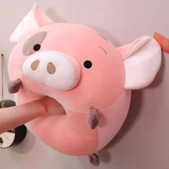 Peluche squishmallow cochon rose tacheté