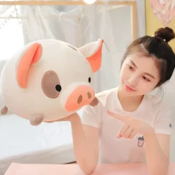 Peluche squishmallow cochon blanc mignon