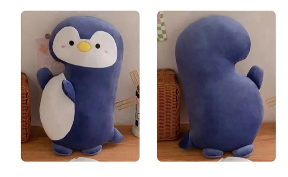 Peluche squishmallow pingouin bleu