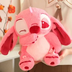 Peluche Stitch Angel rose douce et mignonne avec clin d'œil