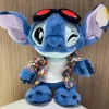 Peluche Stitch fleurs tropicales douce câline enfant