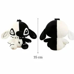 Peluche Stitch noir blanc Disney collection douce hiver