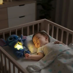 Peluche stitch qui respire à bruit blanc