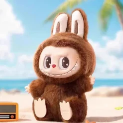 Peluche style Labubu assise velours doux