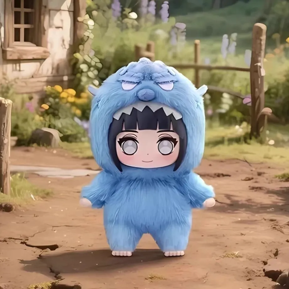 Peluche style Labubu Naruto ninja doux