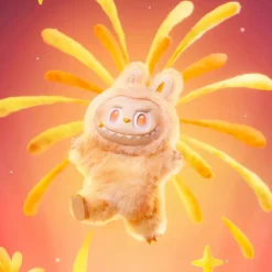 Peluche style Labubu porte-clef coloré