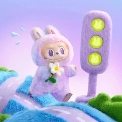 Peluche style Labubu porte-clef coloré