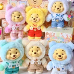 Peluche style Labubu Winnie ourson velours doux câlin