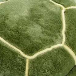 Peluche tortue douce verte et jaune