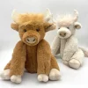 Peluche vache highland blanche