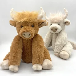 Peluche vache highland marron