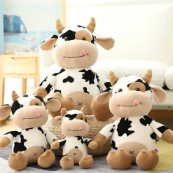 Peluche vache toute douce qui tire la langue