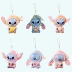 Peluches style Labubu Stitch en tenue