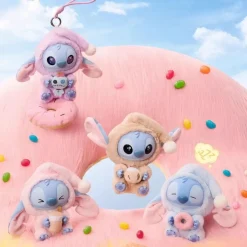 Peluches style Labubu Stitch en tenue