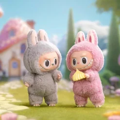 Porte-clef peluche style Labubu coloré