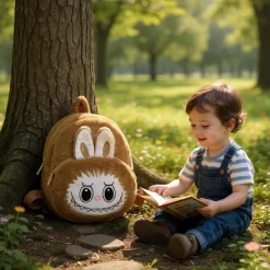 Sac à dos en peluche style Labubu