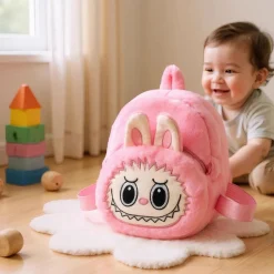 Sac à dos en peluche style Labubu